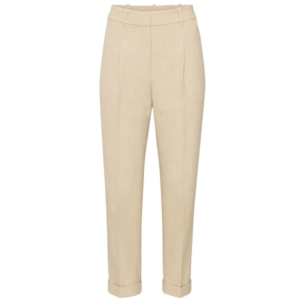 Wilfred Beige Tailored Cuffed Pants